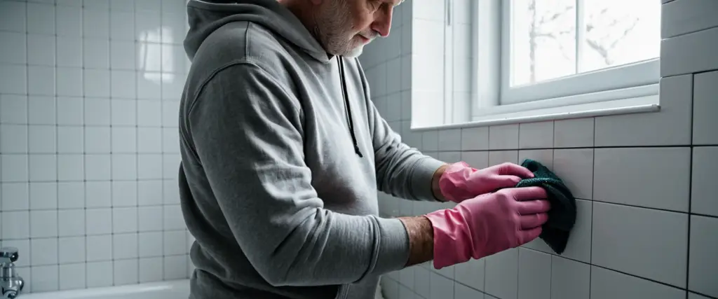 Homeen poisto kylpyhuoneesta ja kodista